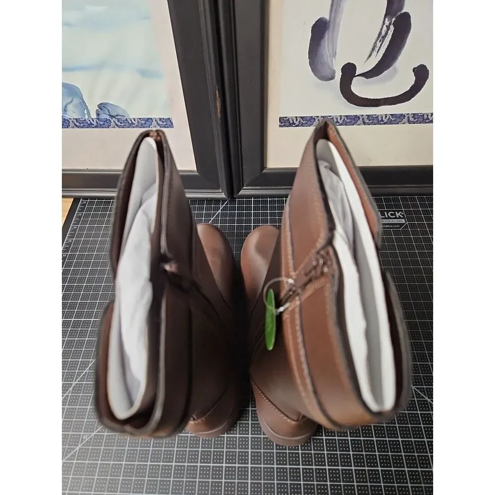 Stride‎ Rite Kids UK4/ US 5M Big kid BROWN Josephine Boots youth girl